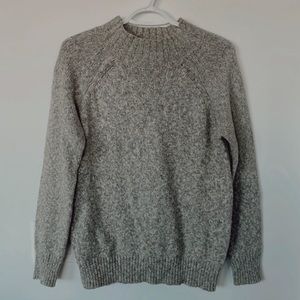 Elegant high neck grey sweater. Size medium. Great for winter and spring.